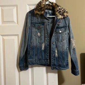 Guns and roses distressed jacket
